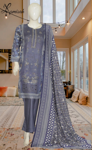 Noor e Azal 3 Piece Embroidered Lawn D-2376
