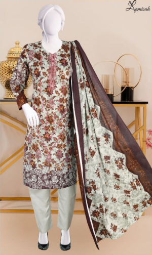 Noor e Azal 3 Piece Embroidered Lawn D-996-A/B