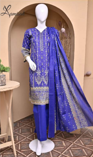 Noor e Azal 3 Piece Embroidered Lawn D-9511-A/B/C