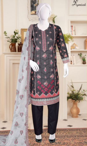 Noor e Azal 3 Piece Embroidered Lawn D-2122