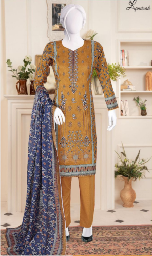 Noor e Azal 3 Piece Embroidered Lawn D-2123
