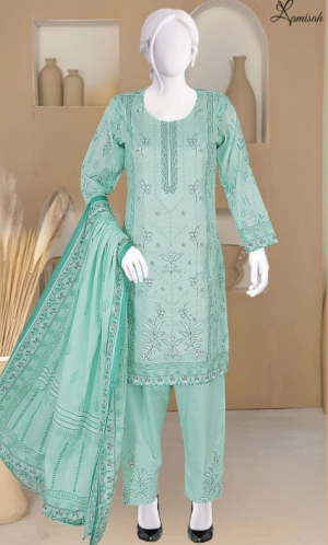 Noor e Azal 3 Piece Embroidered Lawn D-20728