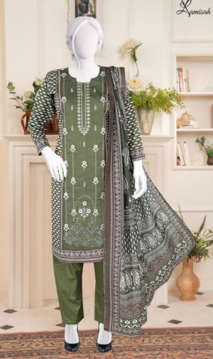 Noor e Azal 3 Piece Embroidered Lawn D-2371