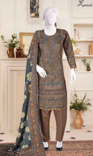Noor e Azal 3 Piece Embroidered Lawn D-2379
