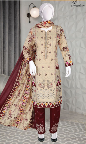 Noor e Azal 3 Piece Embroidered Lawn D-4423-А/B
