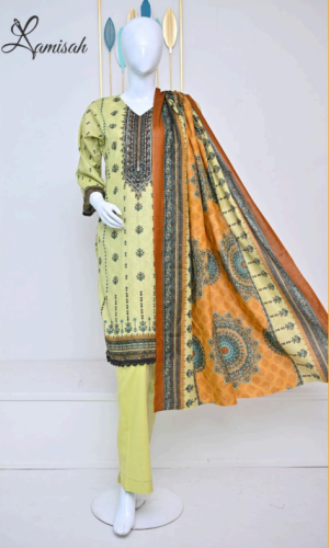 Noor e Azal 3 Piece Embroidered Lawn D-319