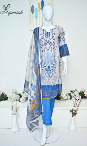 Noor e Azal 3 Piece Embroidered Lawn D-215-A/B