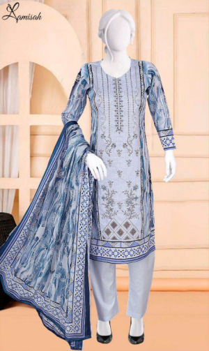 Noor e Azal 3 Piece Embroidered Lawn D-214-A/B/C