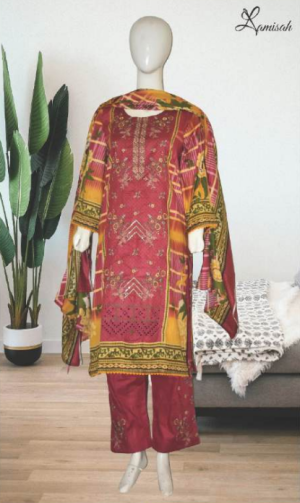 Noor e Azal 3 Piece Embroidered Lawn D-982-A/B