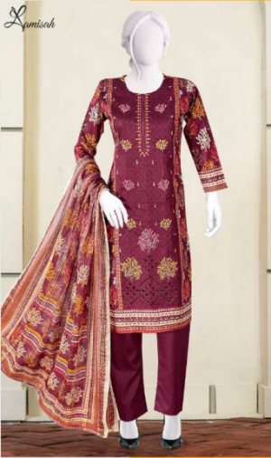 Noor e Azal 3 Piece Embroidered Lawn D-210-A/B