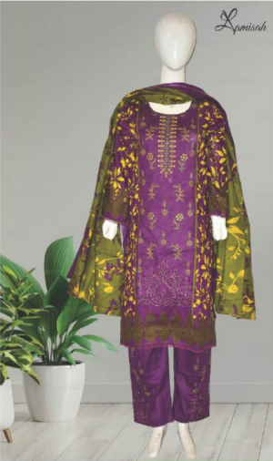 Noor e Azal 3 Piece Embroidered Lawn D-720-A/B