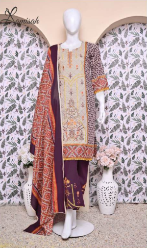 Noor e Azal 3 Piece Embroidered Lawn D-985-А/B