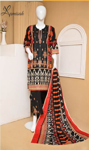 Noor e Azal 3 Piece Embroidered Lawn D-723-A/B