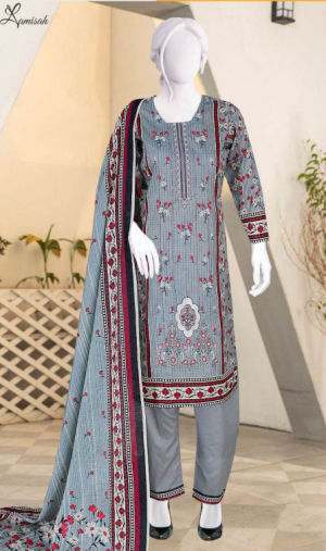 Noor e Azal 3 Piece Embroidered Lawn D-217-A/B