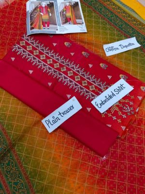 Noor e Azal 3 Piece Embroidered Lawn W-17